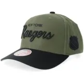 Mitchell&Ness - NHL Grön adjustable Keps - New York Rangers Off Grid Pro Crown Green/Black A-Frame Adjustable @ Hatstore