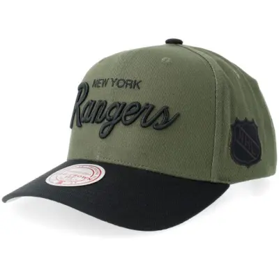 Mitchell&Ness - NHL Grön adjustable Keps - New York Rangers Off Grid Pro Crown Green/Black A-Frame Adjustable @ Hatstore