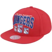 Mitchell&Ness - NHL Röd snapback Keps - New York Rangers Champ Stack Vintage Red Snapback @ Hatstore