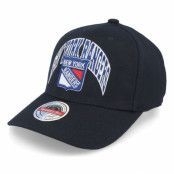 Mitchell&Ness - NHL Svart adjustable Keps - New York Rangers Letterman Classic Red Black Adjustable @ Hatstore