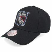 Mitchell&Ness - NHL Svart adjustable Keps - New York Rangers Neon Logo Pro Black Adjustable @ Hatstore