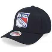 Mitchell&Ness - NHL Svart adjustable Keps - New York Rangers Team Logo Black Adjustable @ Hatstore