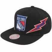 Mitchell&Ness - NHL Svart snapback Keps - New York Rangers Double Trouble Vintage Black Snapback @ Hatstore