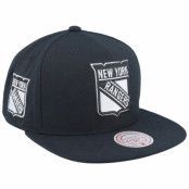 Mitchell&Ness - NHL Svart snapback Keps - New York Rangers Evergreen Black/White Snapback @ Hatstore