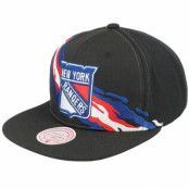 Mitchell&Ness - NHL Svart snapback Keps - New York Rangers Vintage Paintbrush Black Snapback @ Hatstore