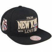 Mitchell&Ness - NHL Svart snapback Keps - New York Rangers With Love Black Snapback @ Hatstore