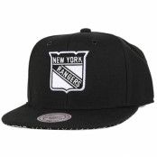 Mitchell&Ness - NHL Svart snapback Keps - NY Rangers Grid Snapback @ Hatstore