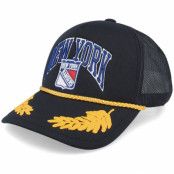 Mitchell&Ness - NHL Svart trucker Keps - New York Rangers Gold Leaf Hwc Black Trucker @ Hatstore