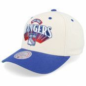 Mitchell&Ness - NHL Vit adjustable Keps - New York Rangers Horizon Pro Cap Vintage Off White/Blue Adjustable @ Hatstore