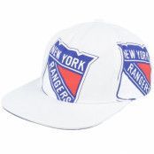 Mitchell&Ness - NHL Vit Keps - New York Rangers In Your Face Deadstock White Snapback @ Hatstore