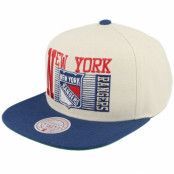 Mitchell&Ness - NHL Vit snapback Keps - New York Rangers Speed Zone Vintage Off White Snapback @ Hatstore