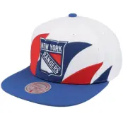 Mitchell&Ness - NHL Vit snapback Keps - New York Rangers Vintage Sharktooth White/Blue Snapback @ Hatstore