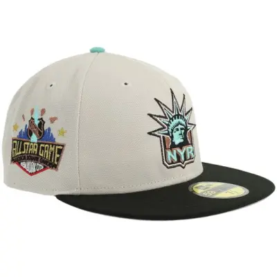 New Era - NHL Beige fitted Keps - Hatstore Exclusive x New York Rangers 59FIFTY 94 Stone/Black/Mint Fitted @ Hatstore