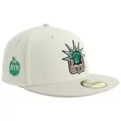 New Era - NHL Beige fitted Keps - Hatstore Exclusive x New York Rangers 59FIFTY Chrome/Stone Fitted @ Hatstore