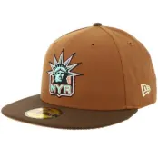 New Era - NHL Brun fitted Keps - Hatstore Exclusive x New York Rangers 59FIFTY Walnut/Brown Corduroy Fitted @ Hatstore