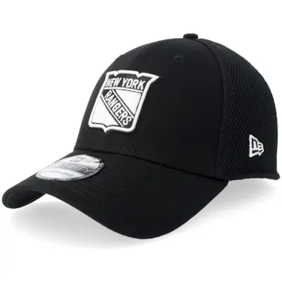 New Era - NHL Svart flexfit Keps - New York Rangers 39THIRTY Eg Neo Black/White Mesh Flexfit @ Hatstore