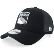 New Era - NHL Svart trucker Keps - New York Rangers 9FORTY Black/White A-frame Trucker @ Hatstore