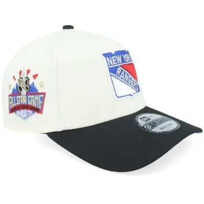 New Era - NHL Vit adjustable Keps - Hatstore Exclusive x New York Rangers All Star Game 9FORTY Chome 94 A-Frame Adjustable @ Hatstore