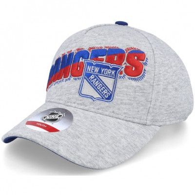 Outerstuff - NHL Grå adjustable Keps - Kids New York Rangers Overload Heather Procurve Grey Adjustable @ Hatstore