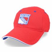 Outerstuff - NHL Röd adjustable Keps - Kids New York Rangers Fashion Logo Slouch Red Dad Cap @ Hatstore