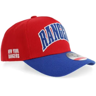 Outerstuff - NHL Röd adjustable Keps - Kids New York Rangers Mvp Pro Pinch Red/Royal A-frame Adjustable @ Hatstore