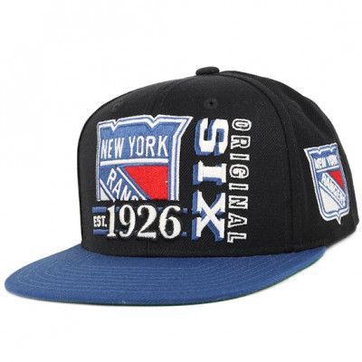 Reebok - NHL Svart snapback Keps - NY Rangers Org 6 Snapback @ Hatstore