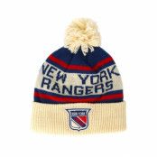 Mössa New York Rangers Cuffed Knit Natural/Blue/Red Pom - Adidas - Beige Tofs