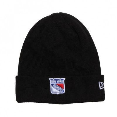 New Era - NHL Svart cuff Beanie - NY Rangers Basic Cuff Black Knit @ Hatstore
