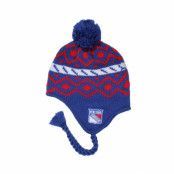 Reebok - NHL Blå trapper Beanie - NY Rangers Tassle Knit @ Hatstore