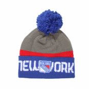 Reebok - NHL Svart pom Beanie - NY Rangers Team Pom Knit @ Hatstore