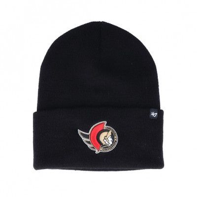 47 Brand - NHL Svart cuff Beanie - Ottawa Senators Haymaker Black Cuff @ Hatstore