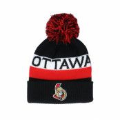 Adidas - NHL Svart pom Beanie - Ottawa Senators Culture Cuffed Knit Black Pom @ Hatstore