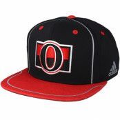 Adidas - NHL Svart snapback Keps - Ottawa Senators Bravo Black/Red Snapback @ Hatstore