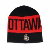 Adidas - NHL Svart traditionalbeanie Beanie - Ottawa Senators 19 Black/Red Beanie @ Hatstore