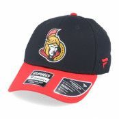 Fanatics - NHL Svart flexfit Keps - Ottawa Senators Draft Structured Stretch Black/Red Flexfit @ Hatstore