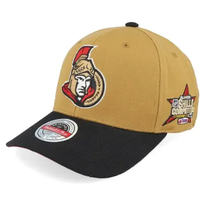 Mitchell&Ness - NHL Beige adjustable Keps - Hatstore Exclusive x Ottawa Senators Izing Snapb Brown/Black Adjustable @ Hatstore