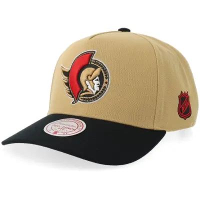 Mitchell&Ness - NHL Beige adjustable Keps - Ottawa Senators Legendary Home Pro Sb Gold/Black A-Frame Adjustable @ Hatstore