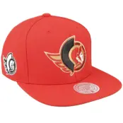 Mitchell&Ness - NHL Röd snapback Keps - Ottawa Senators Alternate Flip Red Snapback @ Hatstore