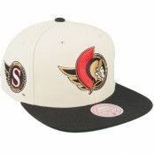 Mitchell&Ness - NHL Vit snapback Keps - Ottawa Senators Vintage Off White/Black Snapback @ Hatstore