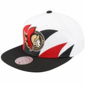 Mitchell&Ness - NHL Vit snapback Keps - Ottawa Senators Vintage Sharktooth White/Black Snapback @ Hatstore