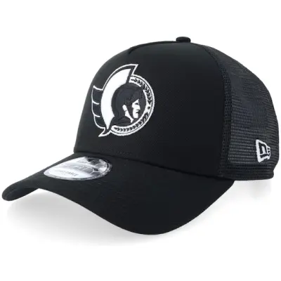 New Era - NHL Svart trucker Keps - Ottawa Senators 9FORTY Black/White A-frame Trucker @ Hatstore