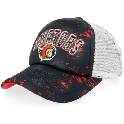 Outerstuff - NHL Svart trucker Keps - Kids Ottawa Senators Top Player Black/White A-frame Trucker @ Hatstore