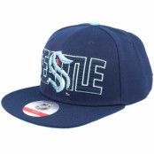 Outerstuff - NHL Blå snapback Keps - Kids Seattle Kraken Life Style Grphic Snapback @ Hatstore