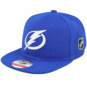 Outerstuff - NHL Blå snapback Keps - Tampa Bay Lightning Logo Flatbrim Blue Snapback @ Hatstore