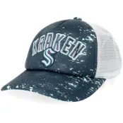 Outerstuff - NHL Blå trucker Keps - Kids Seattle Kraken Top Player Navy/White A-frame Trucker @ Hatstore