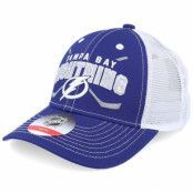 Outerstuff - NHL Blå trucker Keps - Kids Tampa Bay Lightning Lockup Meshback Blue/White Trucker @ Hatstore