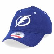 Outerstuff - NHL Blå unconstructed Keps - Kids Tampa Bay Lightning Team Slouch Dark Blue Dad Cap @ Hatstore