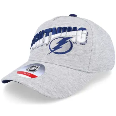 Outerstuff - NHL Grå flexfit Keps - Kids Tampa Bay Lightning Overload Heather Procurve @ Hatstore