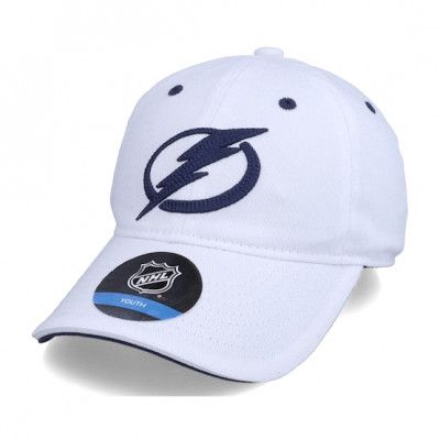 Outerstuff - NHL Vit unconstructed Keps - Kids Tampa Bay Lightning Fashion Logo Slouch Leafs White/Blue Dad Cap @ Hatstore
