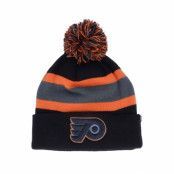 47 Brand - NHL Svart pom Beanie - Philadelphia Flyers Breakaway Cuff Knit Black Pom @ Hatstore